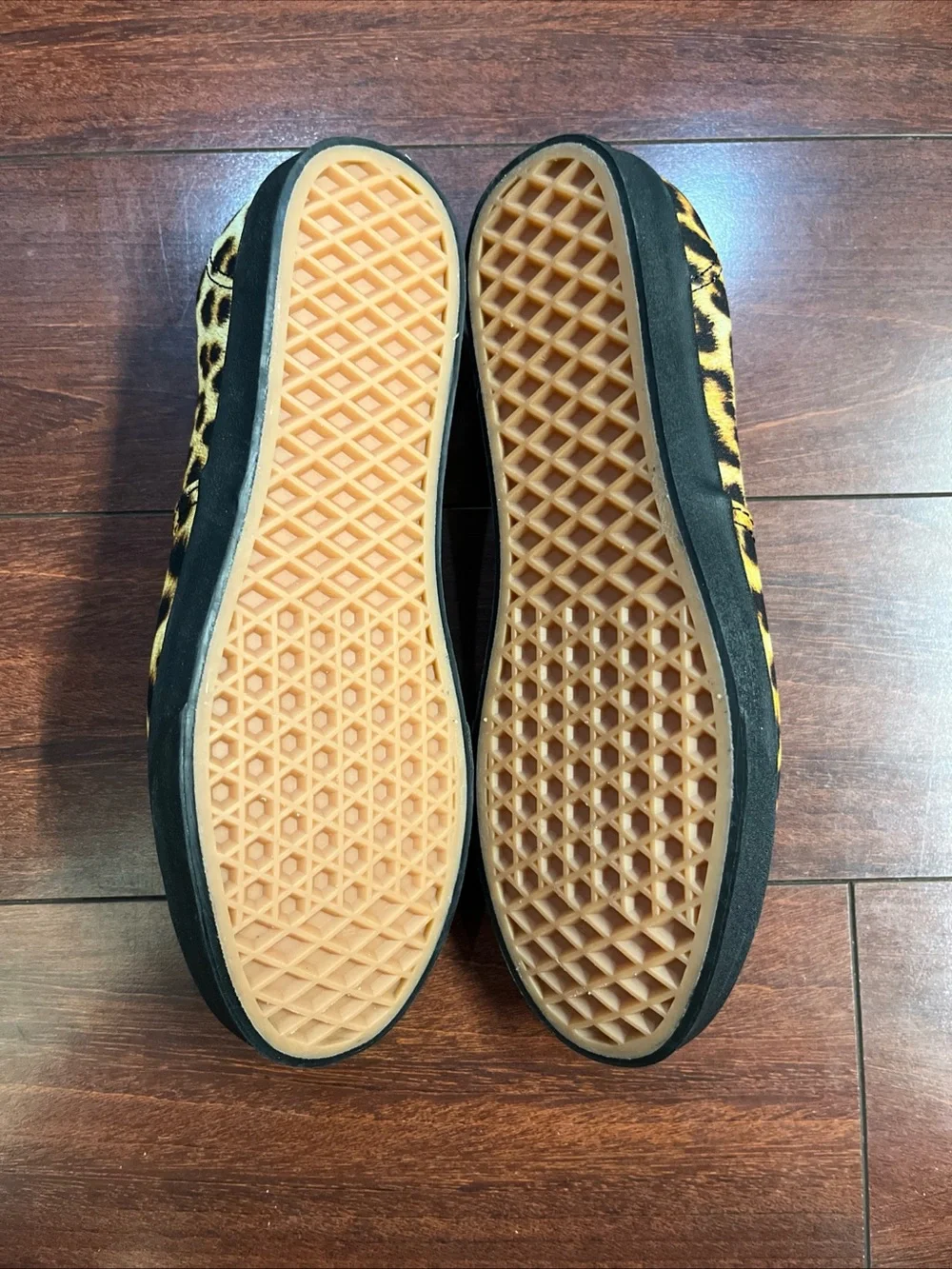 Womens 8 Vans Authentic Low Pro Leopard Print Low Top Shoe Sneaker New HALF BOX